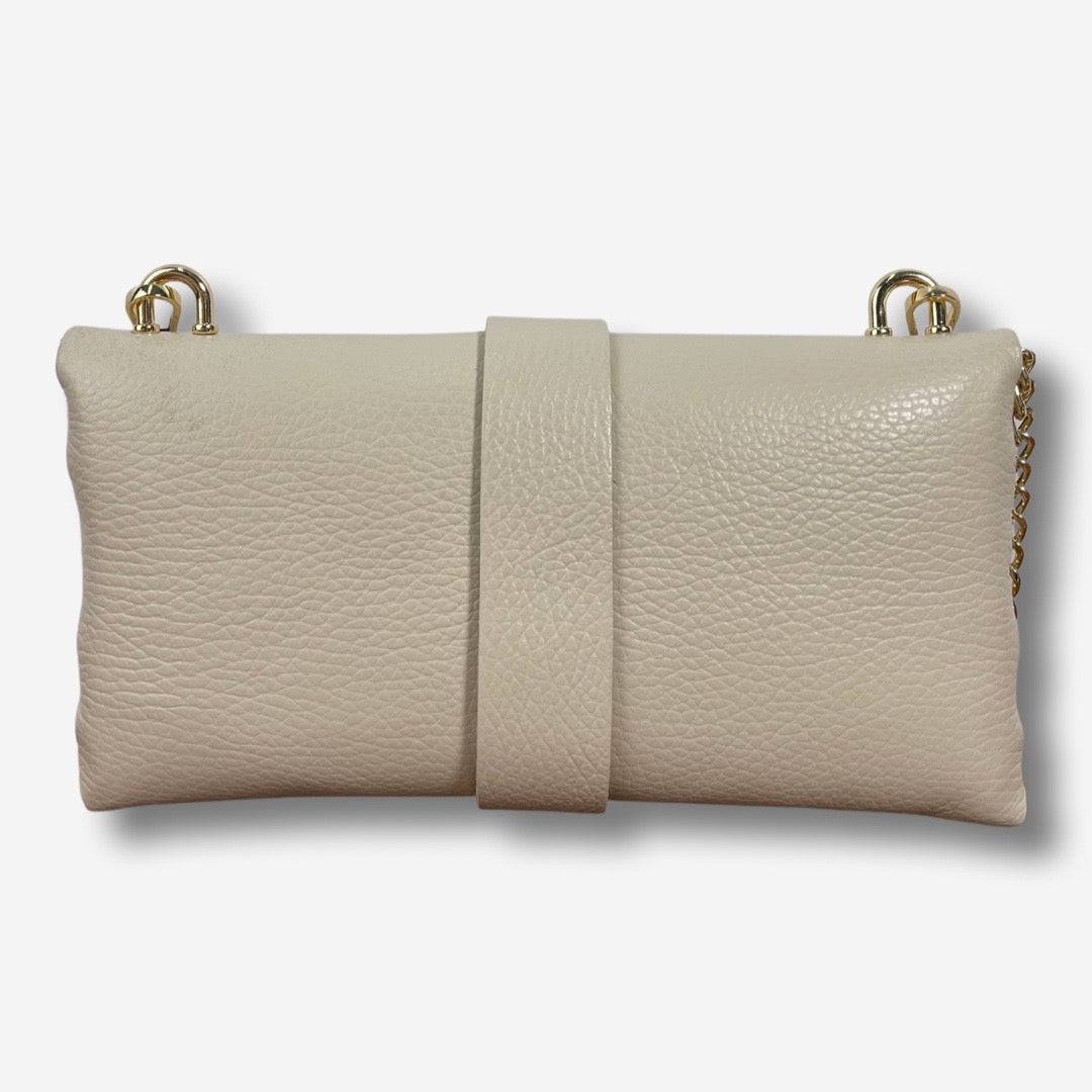 Mini Bag DAISY in vera pelle - Beige Chiaro