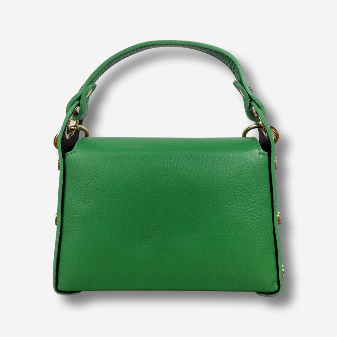 Mini Bag HORNET in vera pelle - Verde