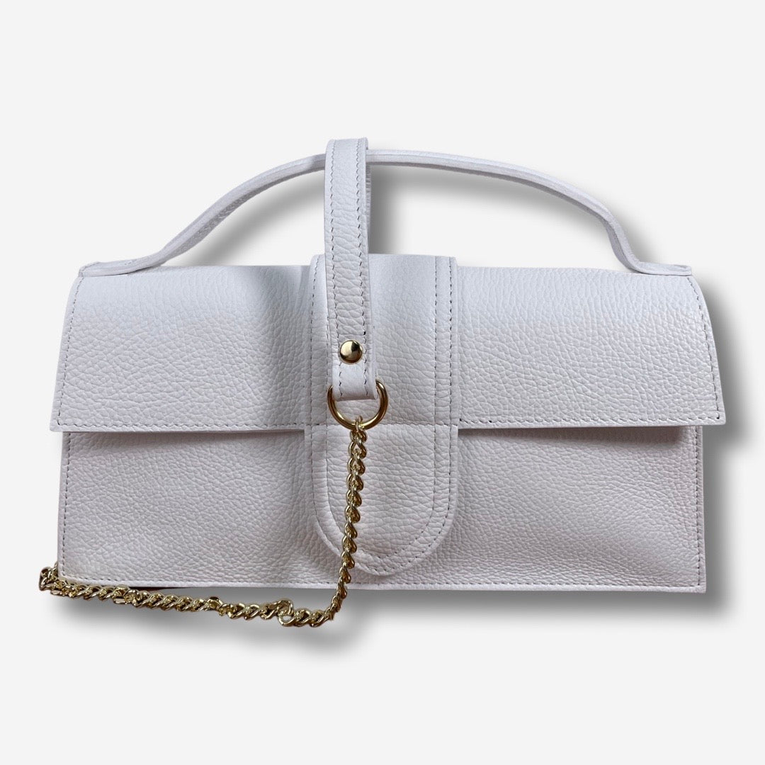 Borsa JASMINE in vera pelle - Bianco