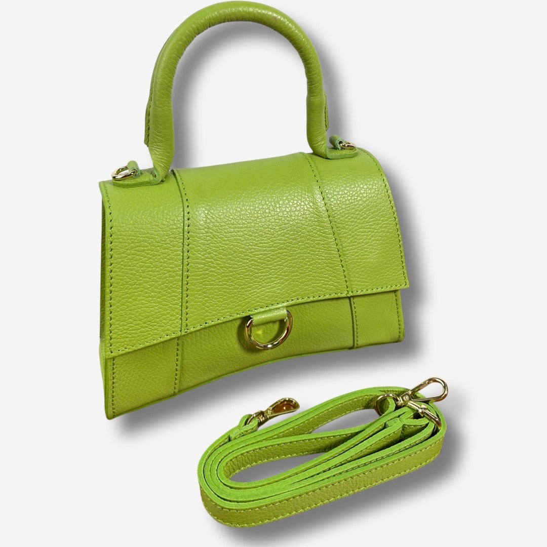 Borsa JULIET in vera pelle - Lime