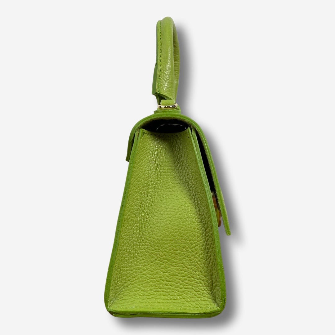 Borsa JULIET in vera pelle - Lime