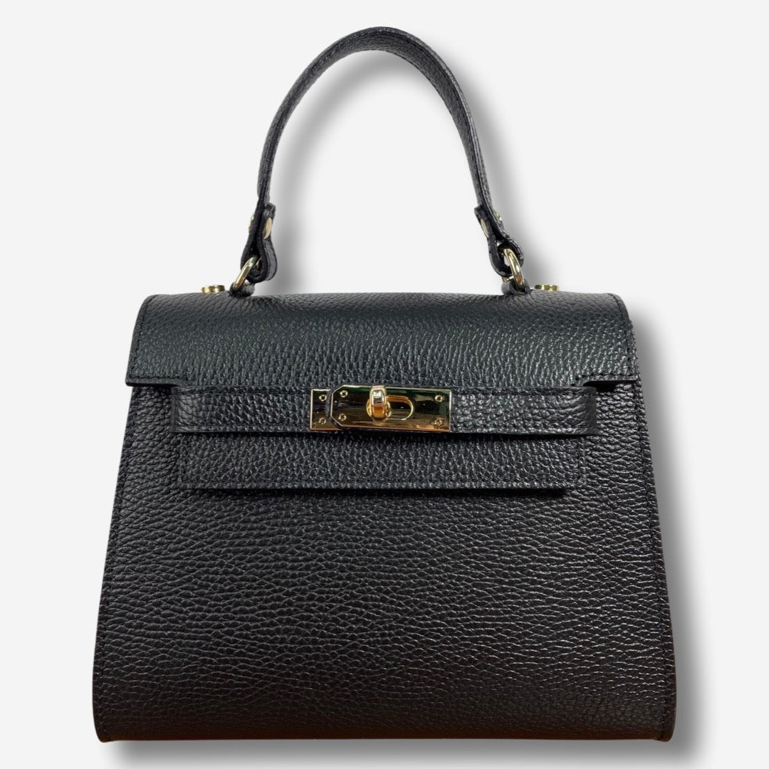 Borsa LAYLA in vera pelle - Nero