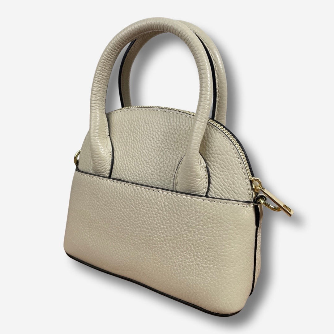 Borsa MADISON in vera pelle - Beige Chiaro