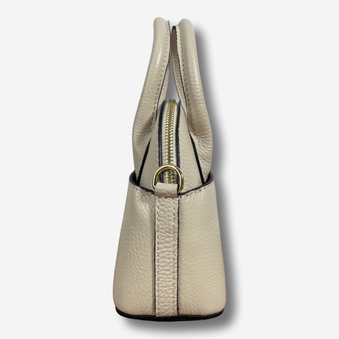 Borsa MADISON in vera pelle - Beige Chiaro