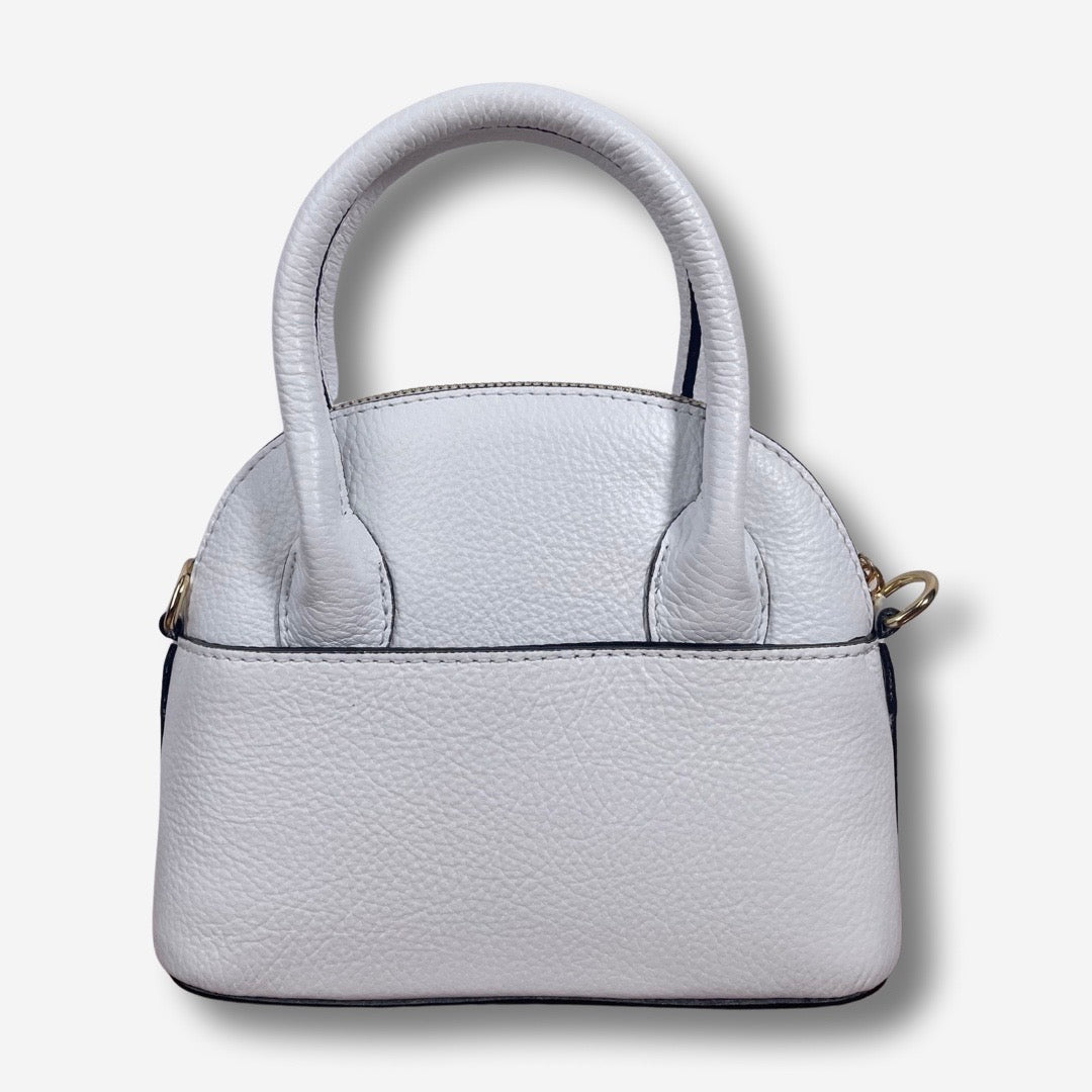 Borsa MADISON in vera pelle - Bianco