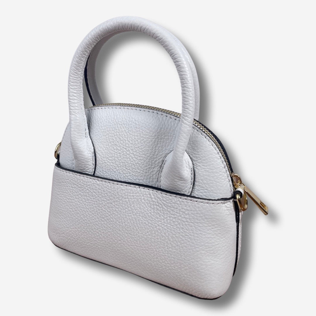 Borsa MADISON in vera pelle - Bianco