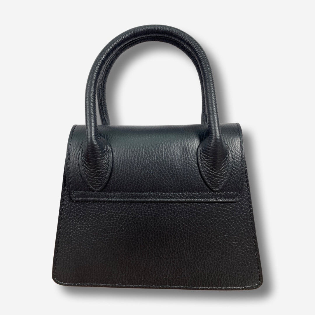 Borsa MARLIN in vera pelle - Nero