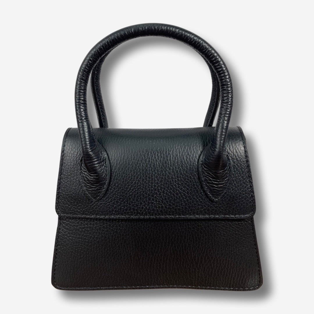 Borsa MARLIN in vera pelle - Nero