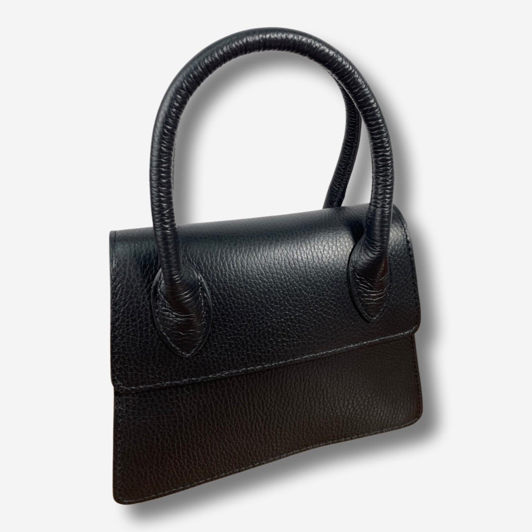 Borsa MARLIN in vera pelle - Nero