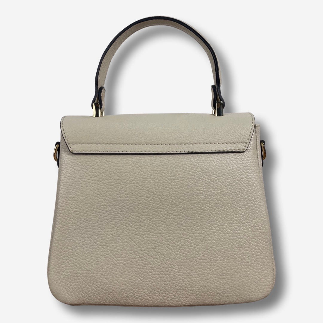 Borsa MEGAN in vera pelle - Beige Chiaro