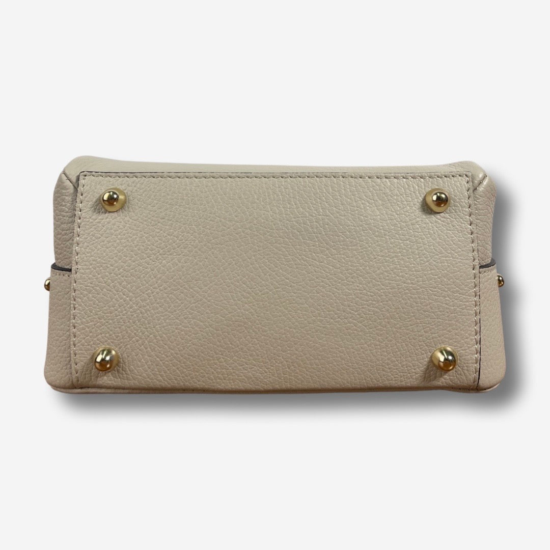 Borsa MEGAN in vera pelle - Beige Chiaro