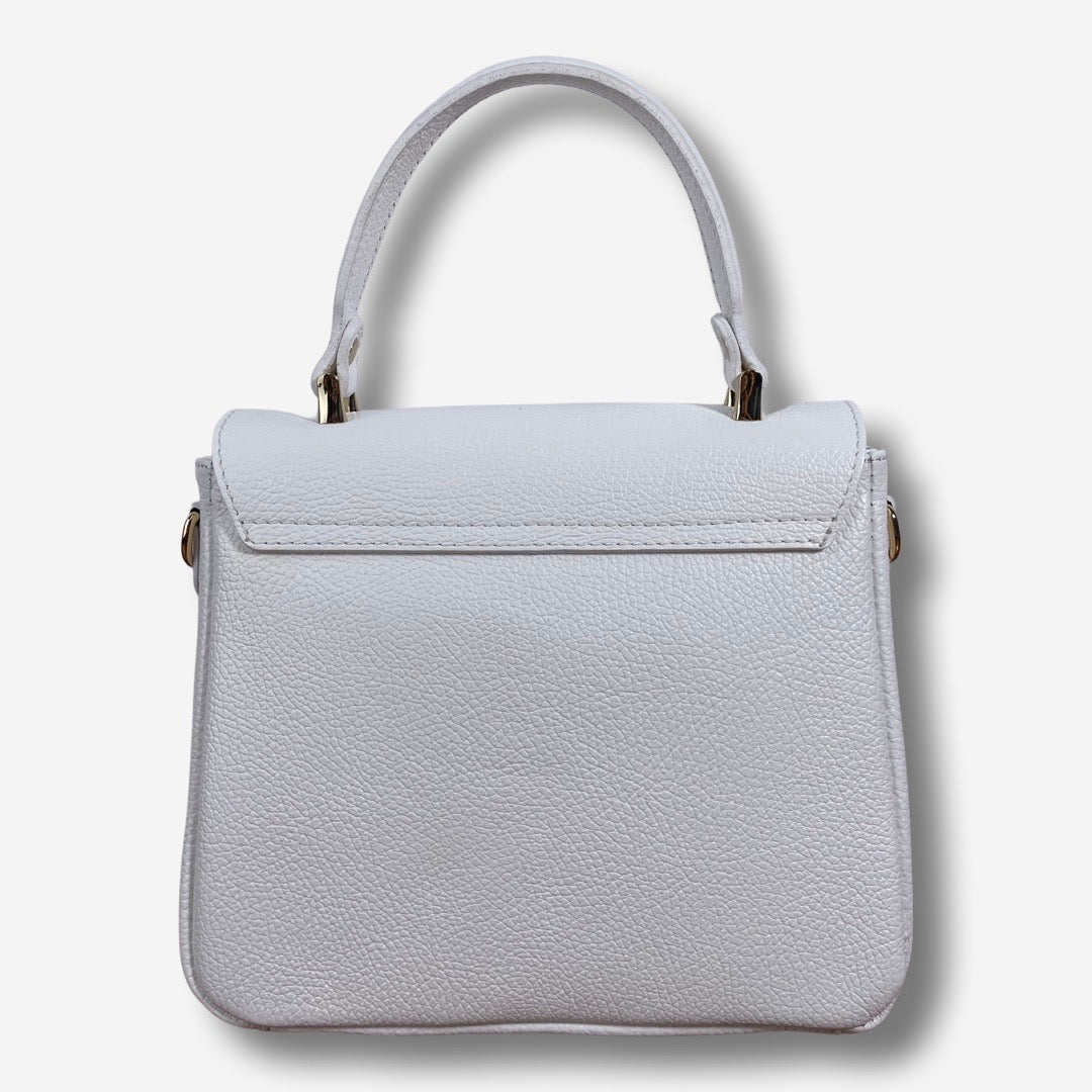 Borsa MEGAN in vera pelle - Bianco