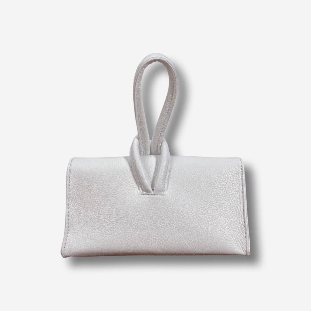 Borsa MICHELLE in vera pelle - Bianco