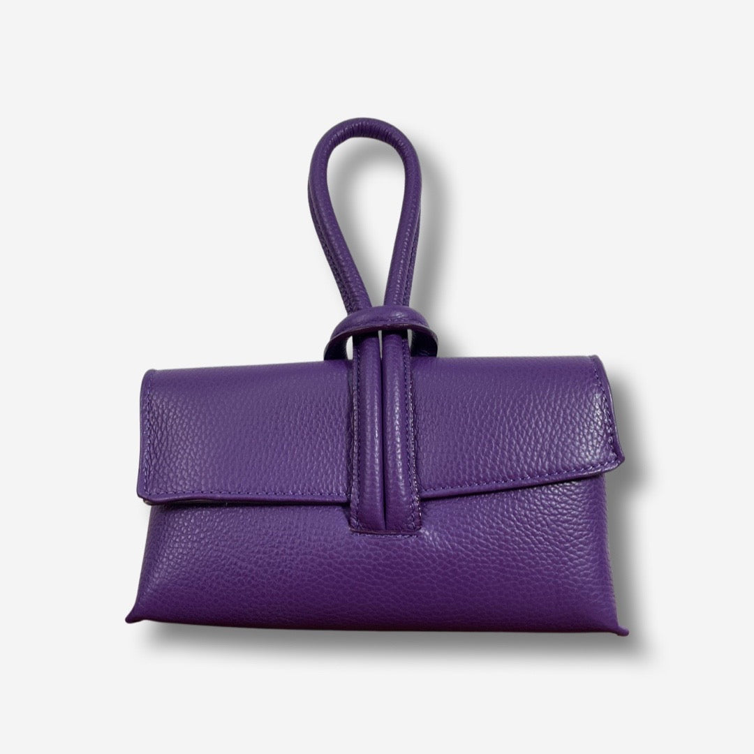 Borsa MICHELLE in vera pelle - Viola