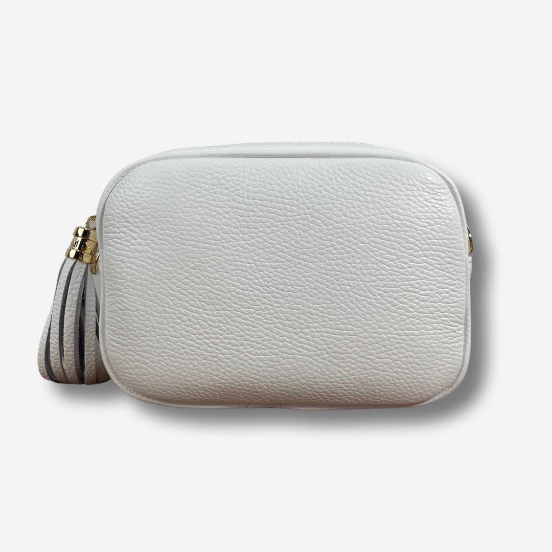 Borsa PARIS in vera pelle - Bianco