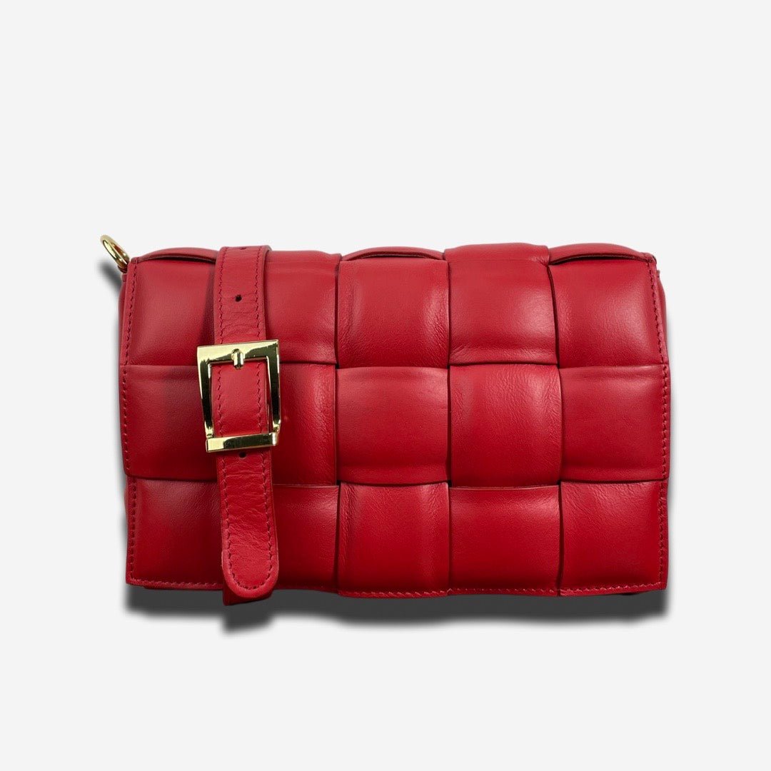 Borsa SATURN in vera pelle - Rosso - Rich Symbol