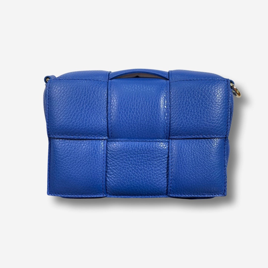 Borsa SHERLIN in vera pelle - Blu