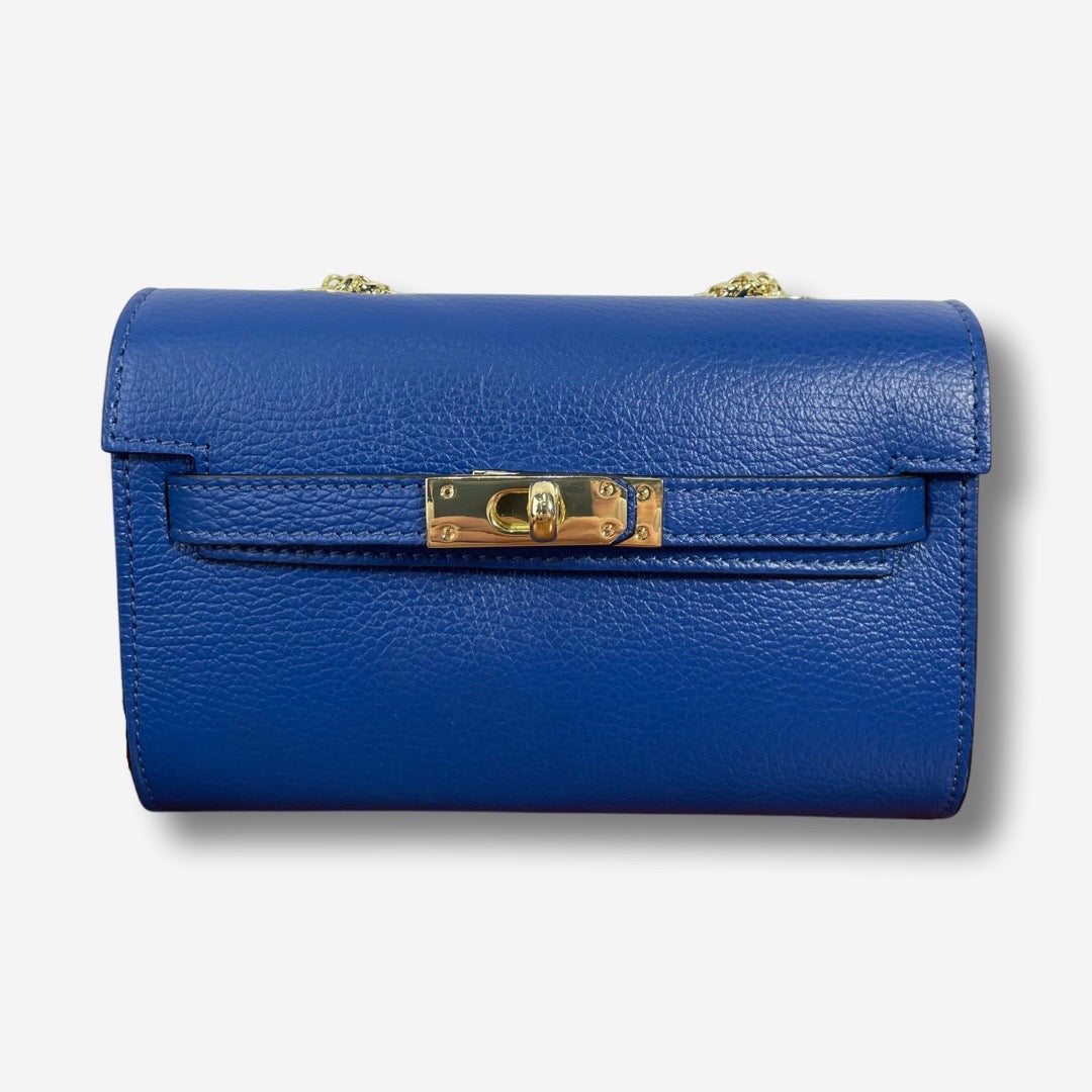 Borsa TIFFANY in vera pelle - Blu