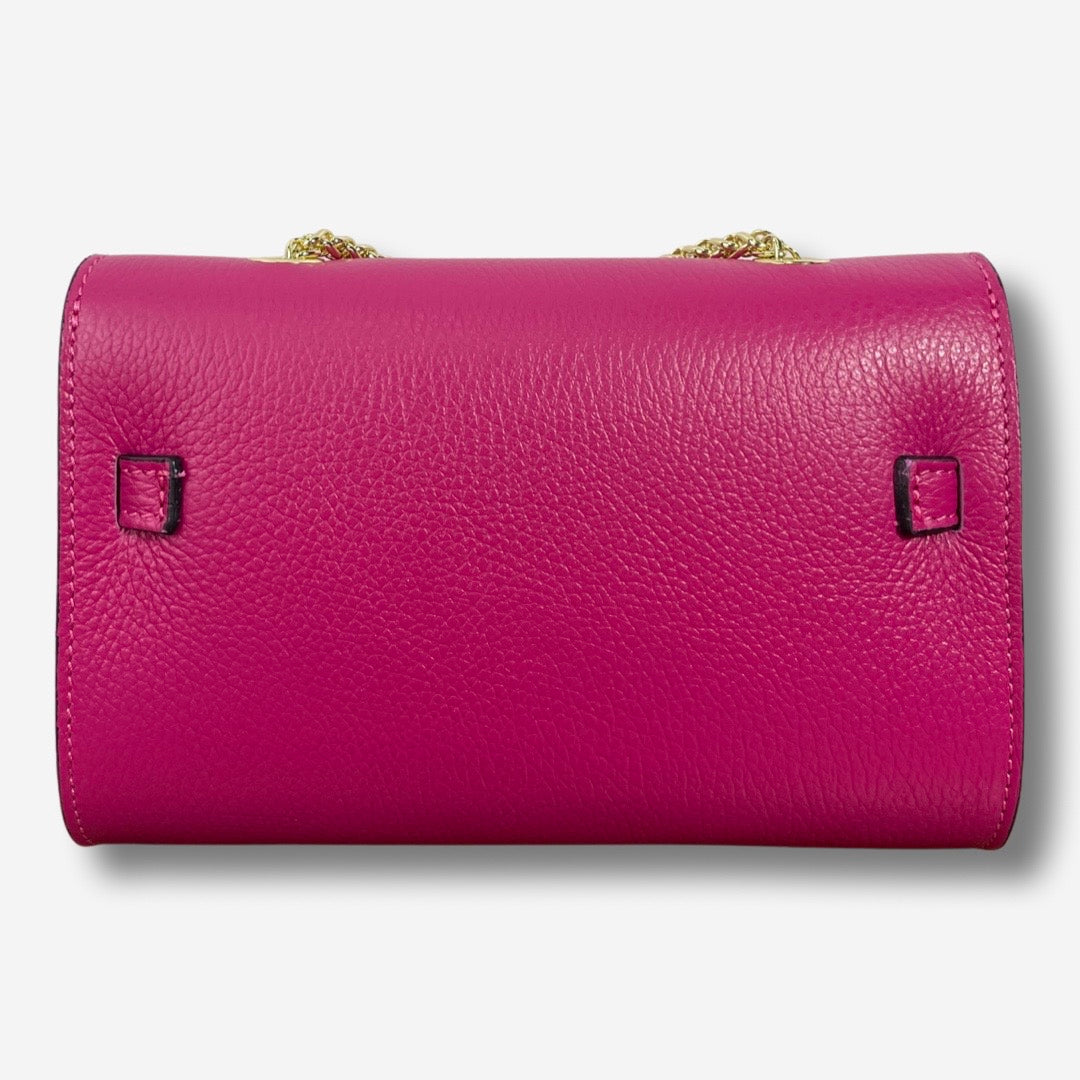 Borsa TIFFANY in vera pelle - Fucsia