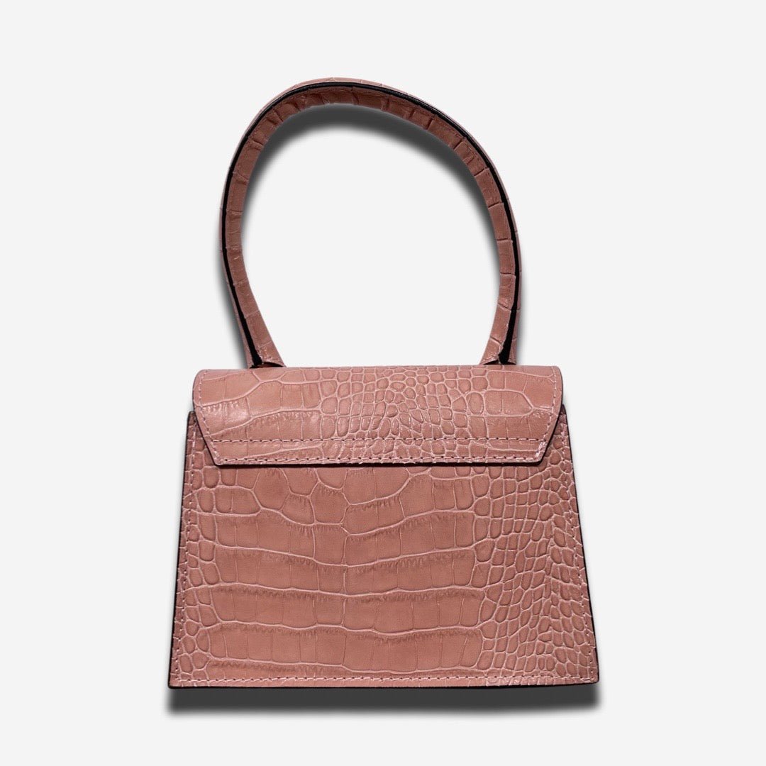 Mini Bag FLAP in vera pelle - Salmone - Rich Symbol